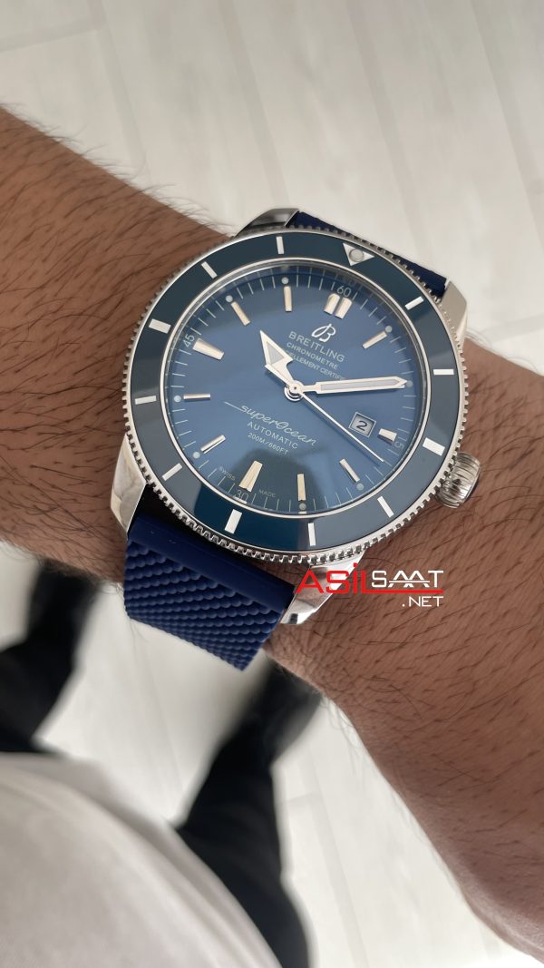 Breitling Superocean Heritage II 46mm Mavi Kadran B20 Replika Saat Breitling Superocean Heritage II 46mm Mavi Kadran B20 Replika Saat