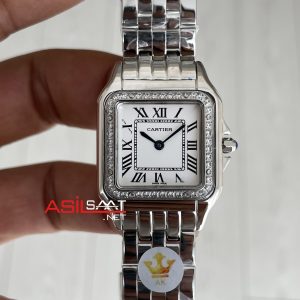 Cartier Panthere Medium Diamond W4PN0018 Silver 27mm Kadın Kol Saati