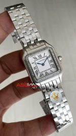 Cartier Panthere Medium Diamond W4PN0018 Silver 27mm Kadın Kol Saati