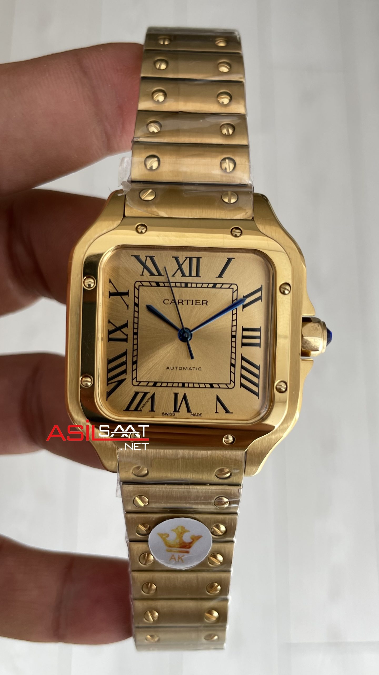 Cartier Santos Champagne 35mm Medium Kadın Kol Saati Cartier Santos Champagne 35mm Medium Kadın Kol Saati