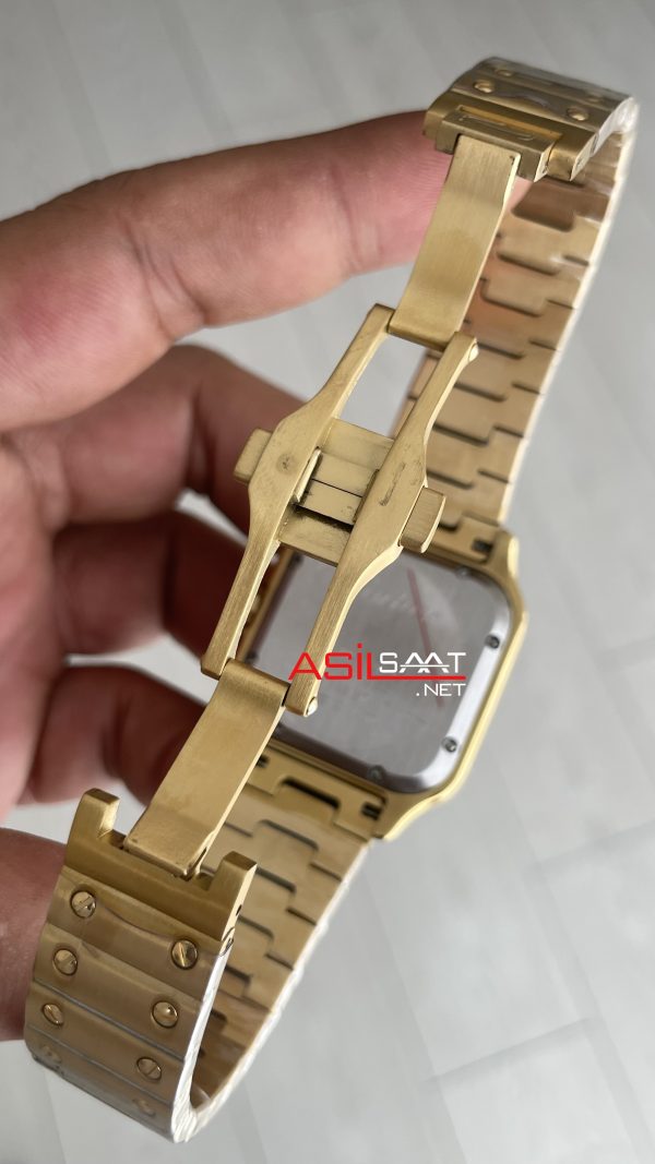 Cartier Santos Champagne 35mm Medium Kadın Kol Saati Cartier Santos Champagne 35mm Medium Kadın Kol Saati