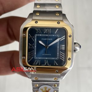 Cartier Santos W2SA0009 Mavi Kadran 35mm Medium Kadın Kol Saati