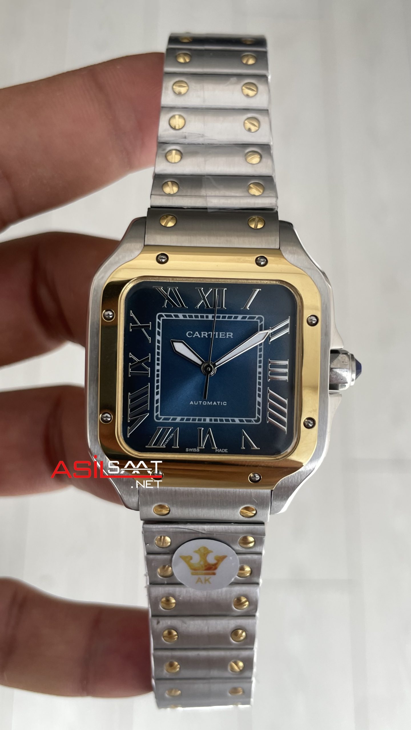 Cartier Santos W2SA0009 Mavi Kadran 35mm Medium Kadın Kol Saati Cartier Santos W2SA0009 Mavi Kadran 35mm Medium Kadın Kol Saati