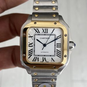 Cartier Santos W2SA0016 Beyaz Kadran 35mm Medium Kadın Kol Saati