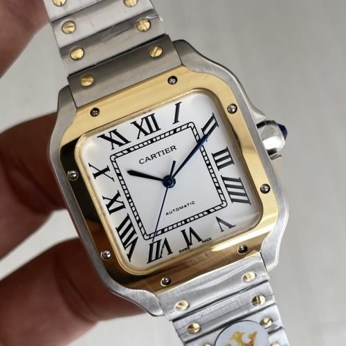 Cartier Santos W2SA0016 Beyaz Kadran 35mm Medium Kadın Kol Saati