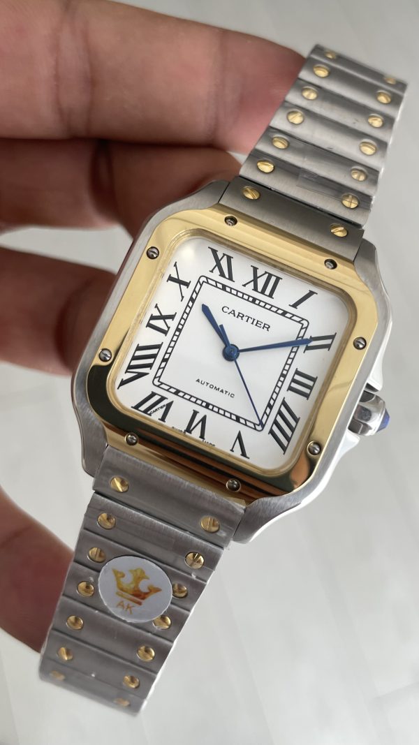 Cartier Santos W2SA0016 Beyaz Kadran 35mm Medium Kadın Kol Saati Cartier Santos W2SA0016 Beyaz Kadran 35mm Medium Kadın Kol Saati