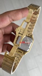 Cartier Santos WGSA0010 Siyah Kadran 35mm Medium Kadın Kol Saati