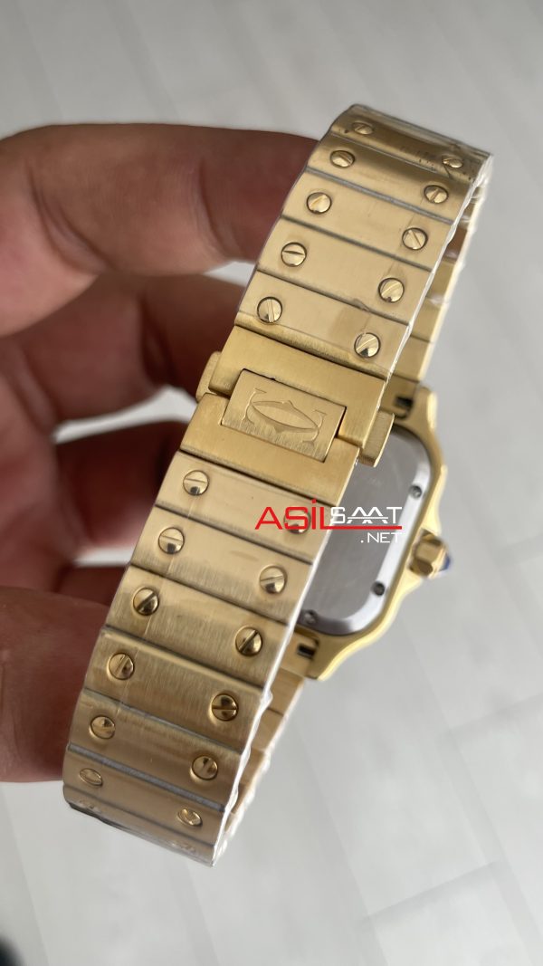 Cartier Santos WGSA0010 Siyah Kadran 35mm Medium Kadın Kol Saati Cartier Santos WGSA0010 Siyah Kadran 35mm Medium Kadın Kol Saati