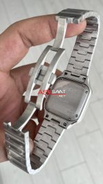 Cartier Santos WSSA0061 Siyah Kadran 35mm Medium Kadın Kol Saati