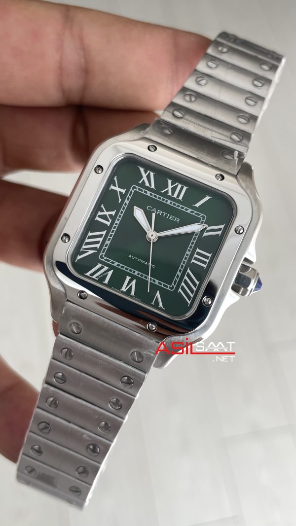 Cartier Santos WSSA0061 Yeşil Kadran 35mm Medium Kadın Kol Saati Cartier Santos WSSA0061 Yeşil Kadran 35mm Medium Kadın Kol Saati