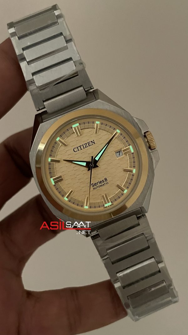 Citizen Series8 Champagne Two Tone Gold Replika Saat Citizen Series8 Champagne Two Tone Gold Replika Saat