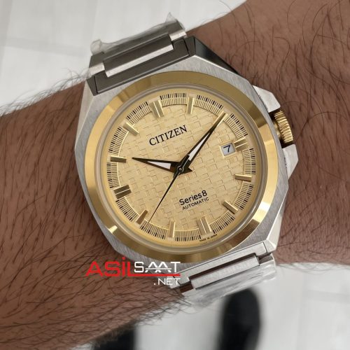 Citizen Series8 Champagne Two Tone Gold Replika Saat