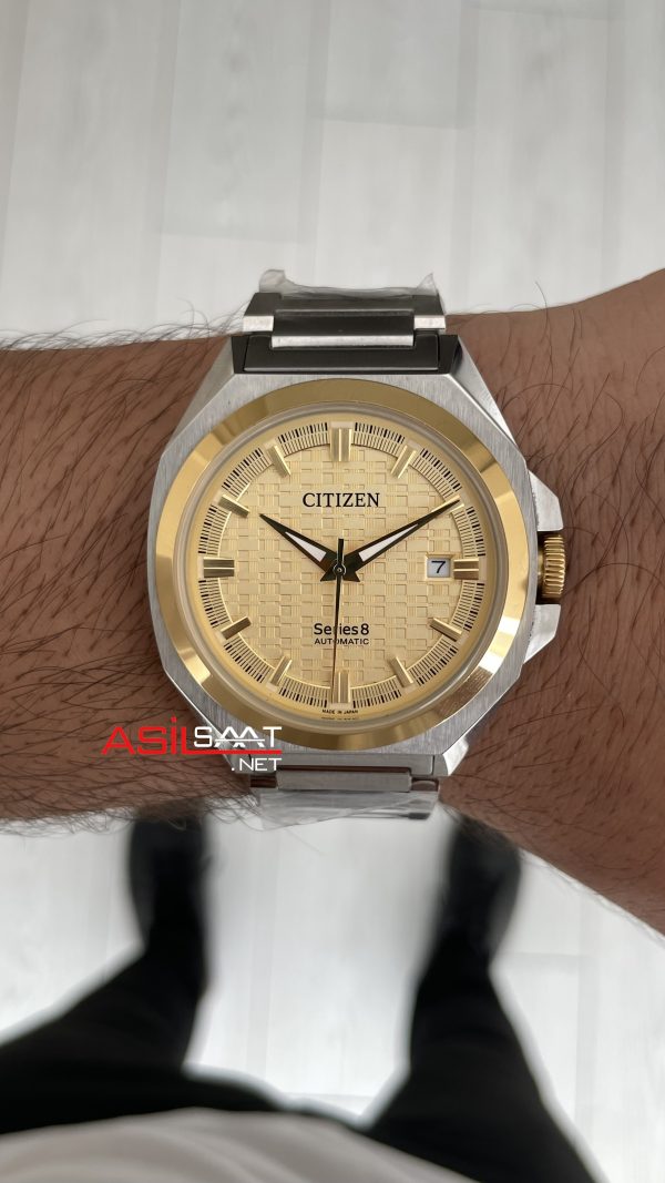 Citizen Series8 Champagne Two Tone Gold Replika Saat Citizen Series8 Champagne Two Tone Gold Replika Saat