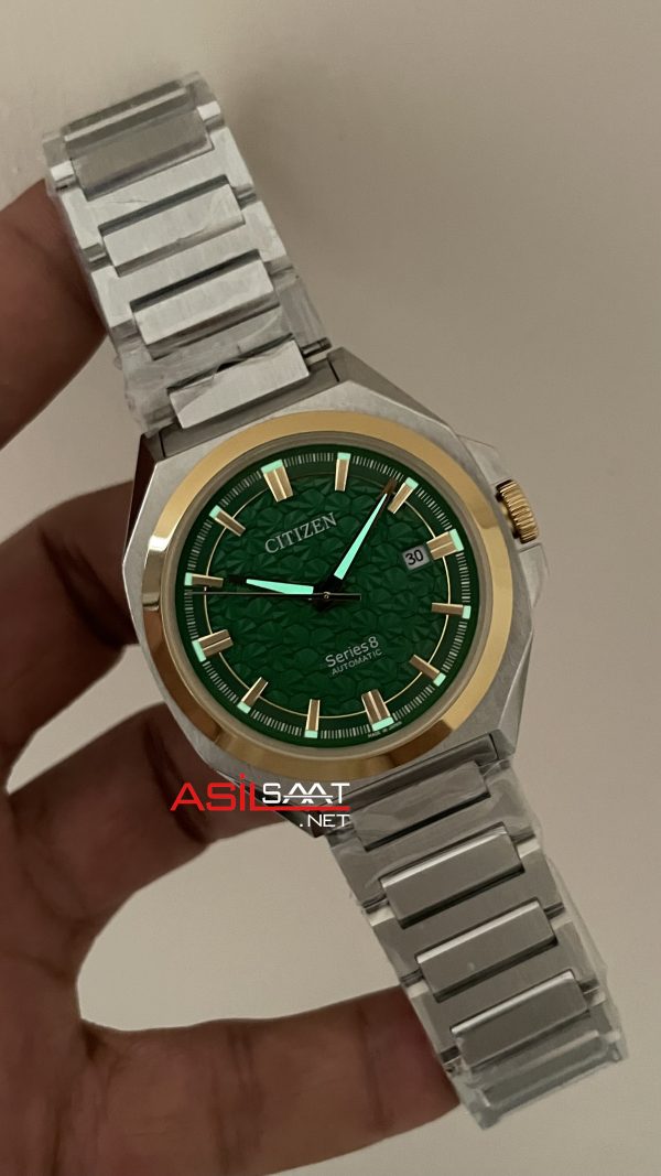 Citizen Series8 Yeşil Two Tone Gold Replika Saat Citizen Series8 Yeşil Two Tone Gold Replika Saat