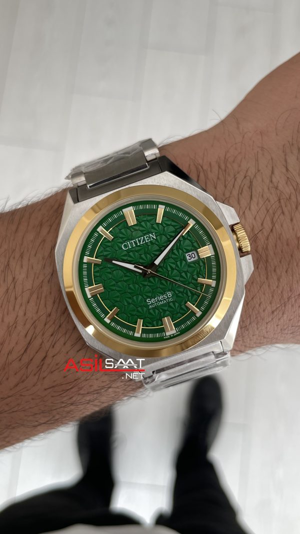 Citizen Series8 Yeşil Two Tone Gold Replika Saat Citizen Series8 Yeşil Two Tone Gold Replika Saat