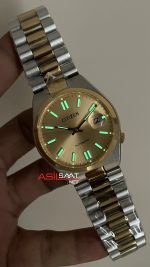 Citizen Tsuyosa Sarı 40mm Two Tone Gold Replika Saat