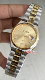 Citizen Tsuyosa Sarı 40mm Two Tone Gold Replika Saat