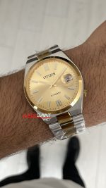 Citizen Tsuyosa Sarı 40mm Two Tone Gold Replika Saat
