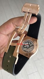 Hublot Classic Fusion Tourbillon Yeşil 42mm Rosegold Replika Saat
