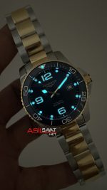 Longines Hydroconquest Mavi Kadran 43mm Two Tone Gold L37823967 AF Factory Swiss ETA Saat