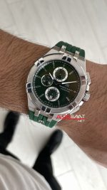 Maurice Lacroix Aikon Chronograph ML-AI1018SS000630 Yeşil Kadran Swiss ETA Saat