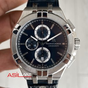 Maurice Lacroix Aikon Chronograph ML-AI1018SS001430 Mavi Kadran Swiss ETA Saat