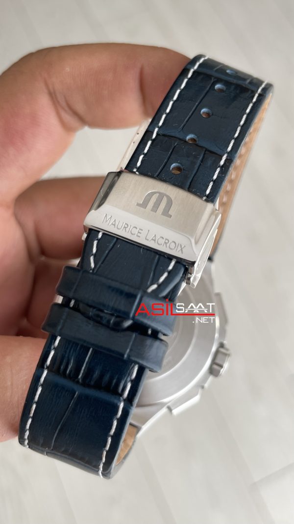 Maurice Lacroix Aikon Chronograph ML-AI1018SS001430 Mavi Kadran Swiss ETA Saat Maurice Lacroix Aikon Chronograph ML-AI1018SS001430 Mavi Kadran Swiss ETA Saat