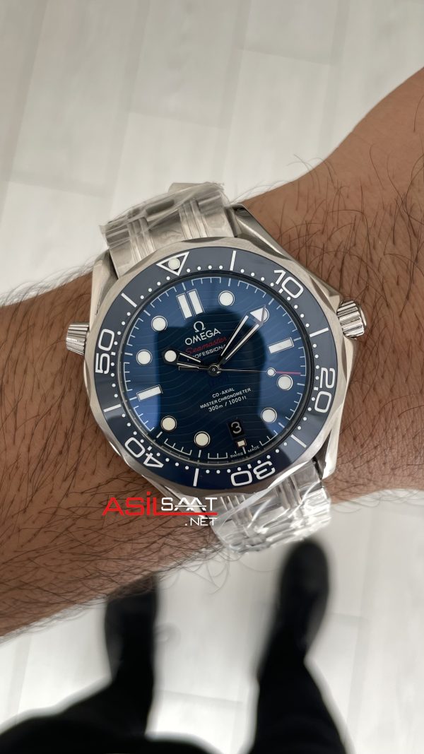 Omega Seamaster Diver 300M Mavi Kadran 42mm Replika Saat Omega Seamaster Diver 300M Mavi Kadran 42mm Replika Saat