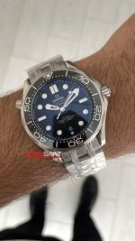 Omega Seamaster Diver 300M Siyah Kadran 42mm Replika Saat