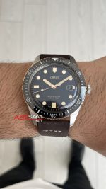 Oris Divers Sixty-Five Siyah Kadran 42mm Bronze Bezel Kahverengi Super Clone Swiss ETA Saat