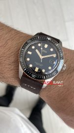 Oris Divers Sixty-Five Siyah Kadran 42mm Bronze Bezel Kahverengi Super Clone Swiss ETA Saat