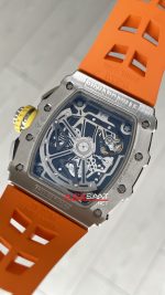 Richard Mille RM011 Titanium Flyback Chronograph Turuncu KU Factory Swiss ETA Saat