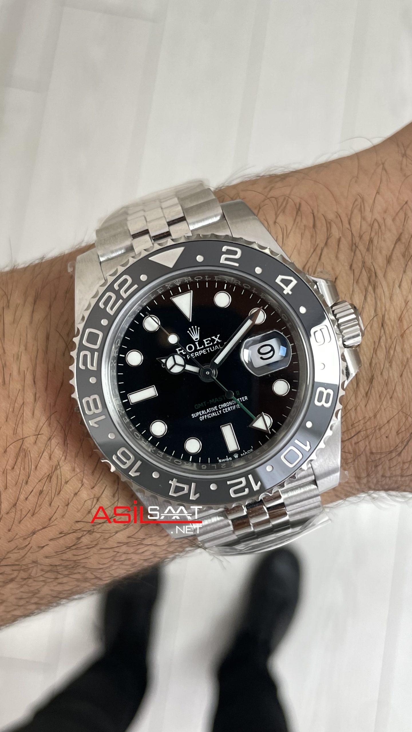 Rolex Bruce Wayne Gmt Master II 126710BLRO Jubilee 40mm DD3285 V3 Super Clone Swiss ETA Saat Clean Factory