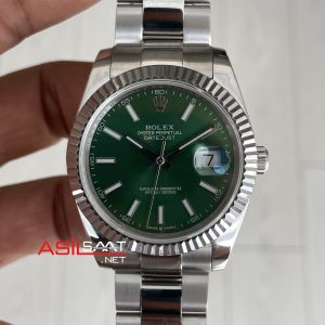 Rolex Datejust Yeşil 126334 Oyster Mint Green 41mm Replika Saat