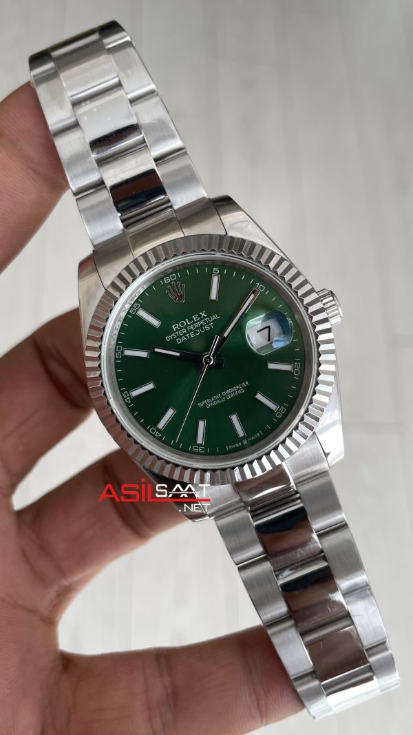 Rolex Datejust Yeşil 126334 Oyster Mint Green 41mm Replika Saat Rolex Datejust Yeşil 126334 Oyster Mint Green 41mm Replika Saat
