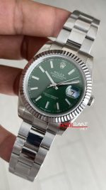Rolex Datejust Yeşil 126334 Oyster Mint Green 41mm Replika Saat