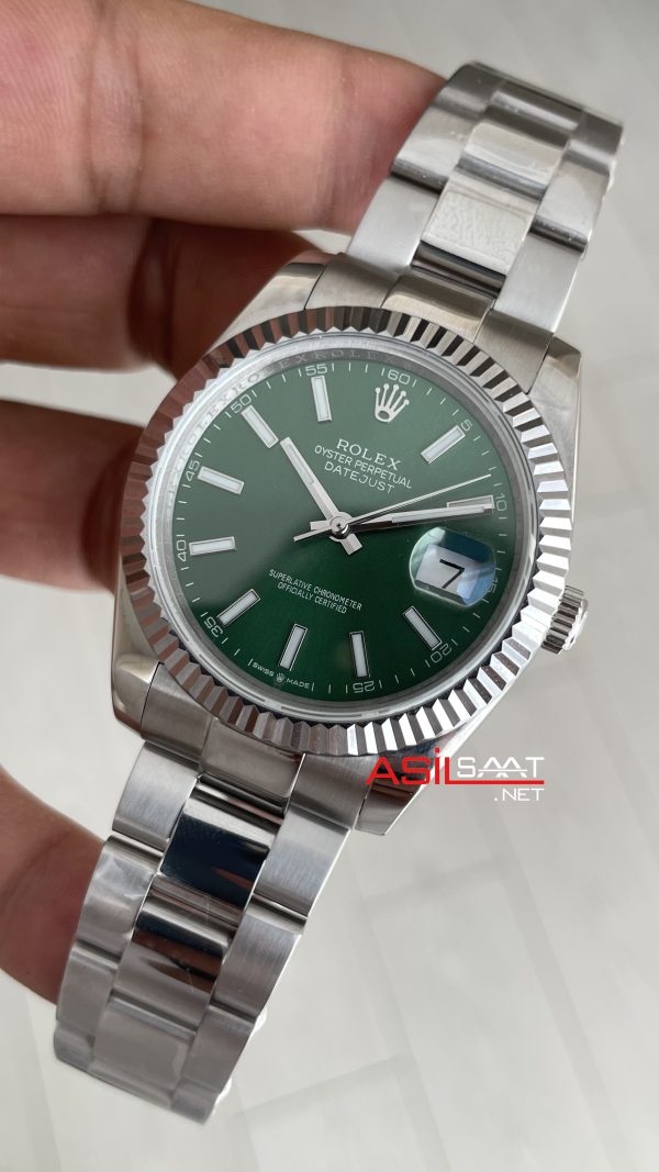 Rolex Datejust Yeşil 126334 Oyster Mint Green 41mm Replika Saat Rolex Datejust Yeşil 126334 Oyster Mint Green 41mm Replika Saat