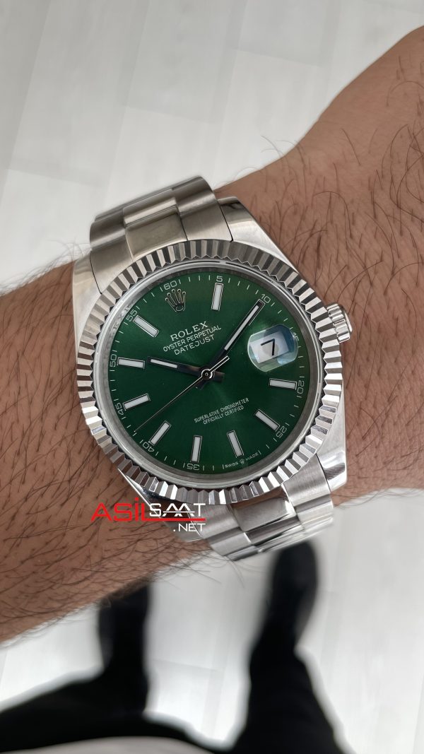 Rolex Datejust Yeşil 126334 Oyster Mint Green 41mm Replika Saat Rolex Datejust Yeşil 126334 Oyster Mint Green 41mm Replika Saat