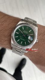 Rolex Datejust Yeşil 126334 Oyster Mint Green 41mm Replika Saat