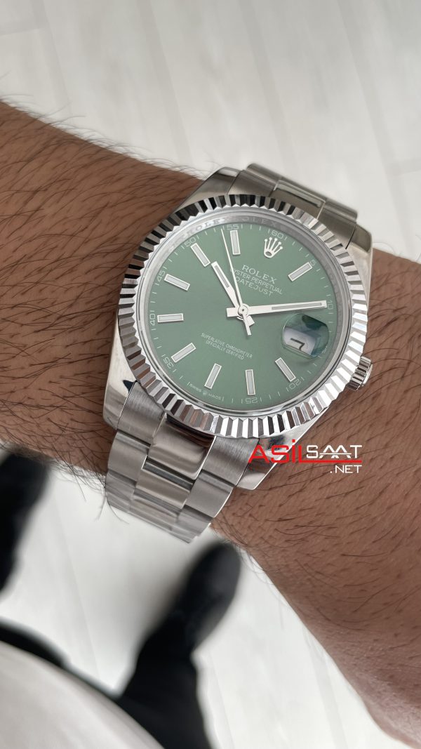 Rolex Datejust Yeşil 126334 Oyster Mint Green 41mm Replika Saat Rolex Datejust Yeşil 126334 Oyster Mint Green 41mm Replika Saat
