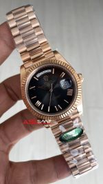 Rolex Day Date Slate Ombre 228235 Romen Dial 40mm President DD3255 Rosegold AR Factory V1 Super Clone Swiss ETA Saat
