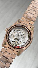 Rolex Day Date Slate Ombre 228235 Romen Dial 40mm President DD3255 Rosegold AR Factory V1 Super Clone Swiss ETA Saat