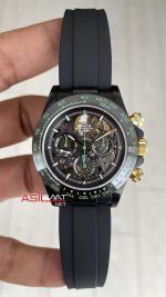 Rolex Daytona Skeleton Carbon Fiber Blaken DiW Oysterflex 40mm Swiss Eta Saat