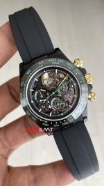 Rolex Daytona Skeleton Carbon Fiber Blaken DiW Oysterflex 40mm Swiss Eta Saat