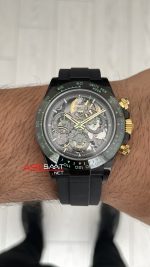 Rolex Daytona Skeleton Carbon Fiber Blaken DiW Oysterflex 40mm Swiss Eta Saat