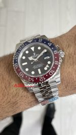 Rolex Pepsi Gmt Master II 126710BLRO Jubilee 40mm DD3285 V3 Super Clone Swiss ETA Saat Clean Factory