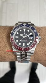 Rolex Pepsi Gmt Master II 126710BLRO Jubilee 40mm DD3285 V3 Super Clone Swiss ETA Saat Clean Factory