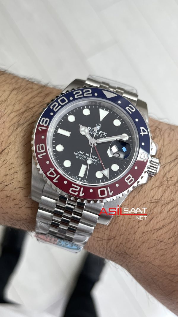 Rolex Pepsi Gmt Master II 126710BLRO Jubilee 40mm DD3285 V3 Super Clone Swiss ETA Saat Clean Factory