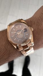 Rolex Sky Dweller Chocolate 326935 Oyster Rosegold 42mm Replika Saat