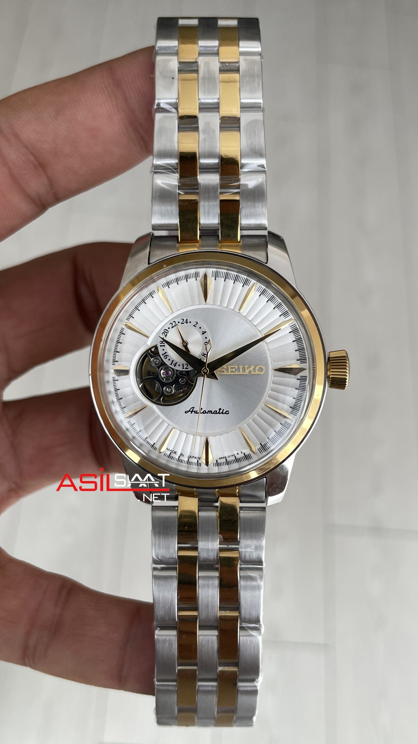 Seiko Presage Beyaz Open Heart 40mm 4R39 Two Tone Gold Seiko Presage Beyaz Open Heart 40mm 4R39 Two Tone Gold